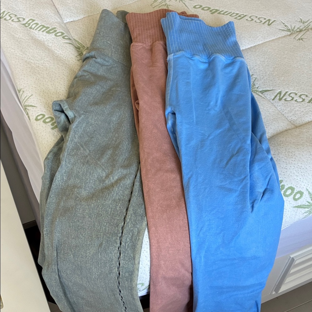 FP Movement Light Blue Ribbed Leggings